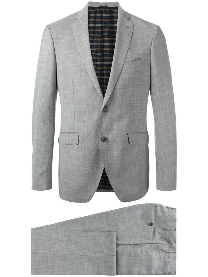 Etro Two Piece Suit, Men's, Size: 48, Black, Wool/polyester/acetate