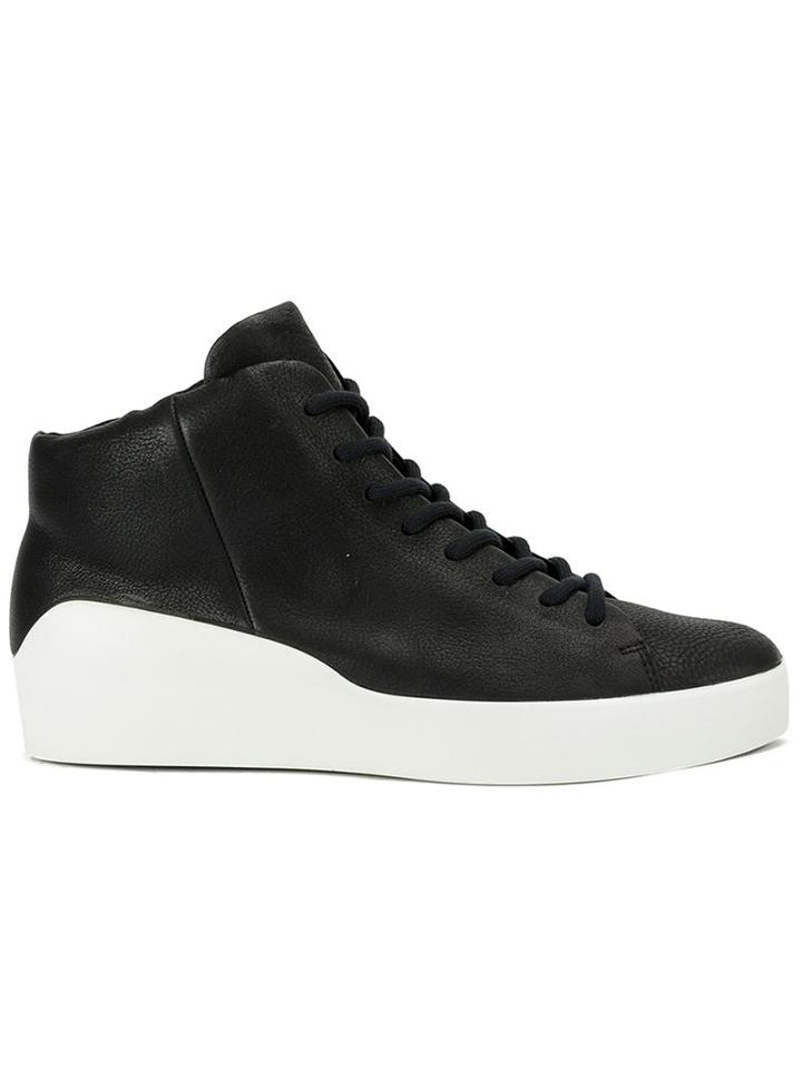 The Last Conspiracy Contrast Sole Lace Up Hi-tops, Men's, Size: 43, Black, Leather