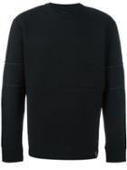 Lanvin Stitching Detail Sweatshirt, Men's, Size: Medium, Black, Cotton/polyamide