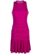 Nicole Miller Ruched Mini Dress - Pink