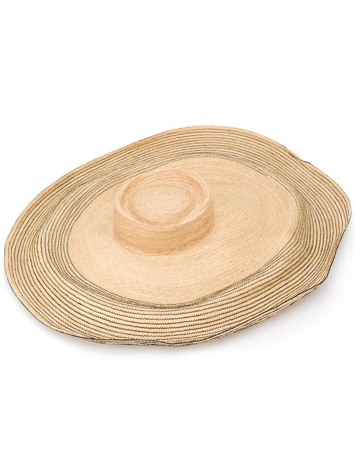 Lola Hats Oversized Straw Hat, Women's, Nude/neutrals, Raffia