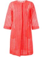 P.a.r.o.s.h. Half Sleeve Short Coat, Women's, Size: Large, Yellow/orange, Polyester