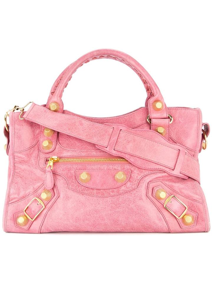 Balenciaga Vintage The Giant City Hand Bag - Pink & Purple