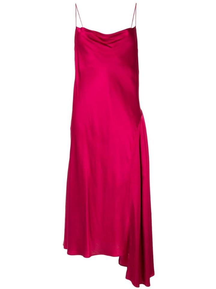 Aje Asymmetric Slip Dress - Pink