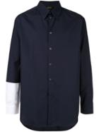 Nº21 Contrast Sleeve Shirt - Blue