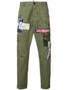 Dsquared2 Logo Patch Chinos - Green