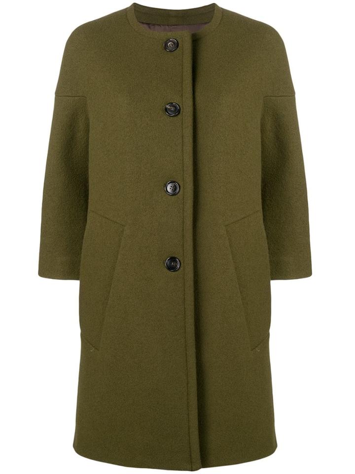 Marni Single Breasted Coat - Green