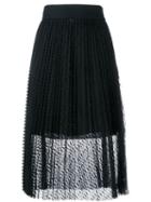 Philosophy Di Lorenzo Serafini Pleated Layered Sheer Skirt