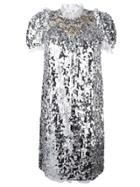 Dolce & Gabbana Sequinned Embellished Dress - Grey
