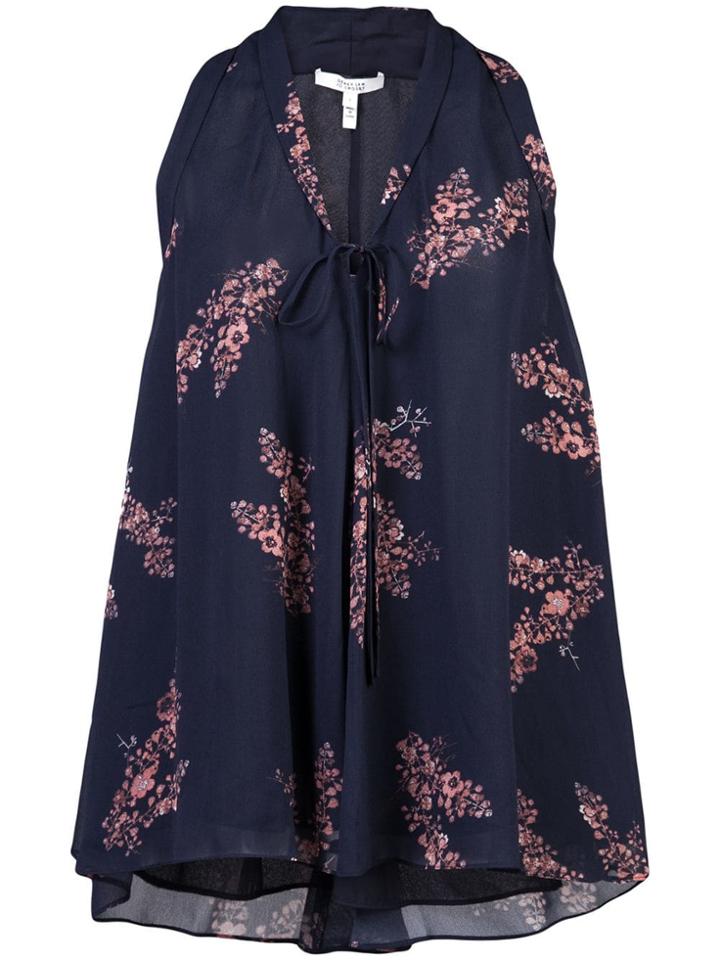 Derek Lam 10 Crosby Floral Print Blouse - Blue