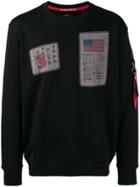 Alpha Industries Front Patch Sweatshirt - Black
