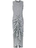 Joseph Vichy Ruched Dress - Blue