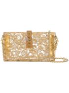Dolce & Gabbana Dolce Box Clutch, Women's, Leather/crystal/metal