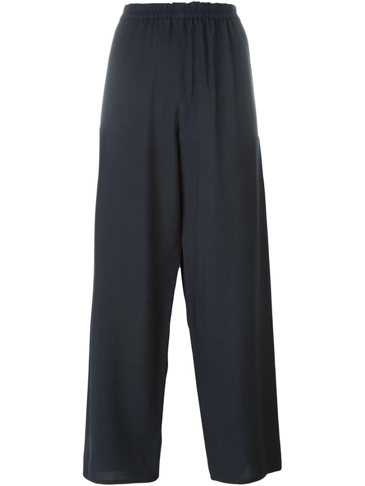 Lemaire Loose Fit Trousers, Women's, Size: 34, Blue, Viscose