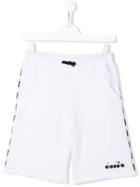 Diadora Junior Logo Band Shorts - White