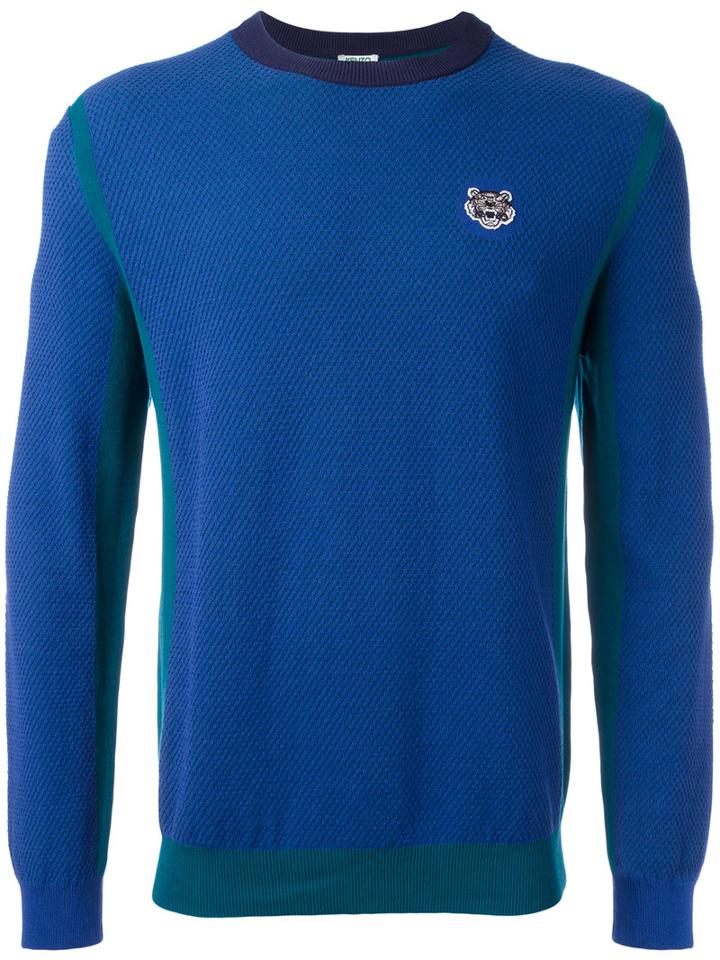 Kenzo - Mini Tiger Jumper - Men - Cotton - S, Blue, Cotton