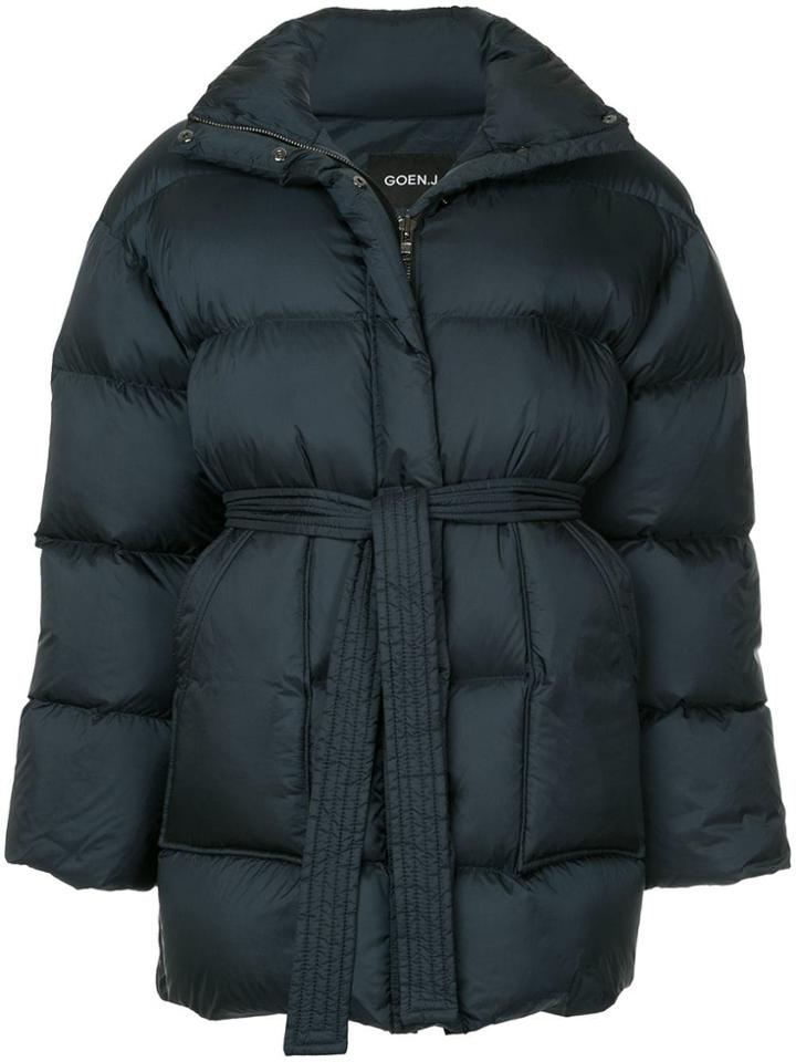 Goen.j Oversized Puffer Jacket - Blue