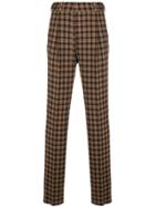 Fendi Knit Check Trousers - Brown