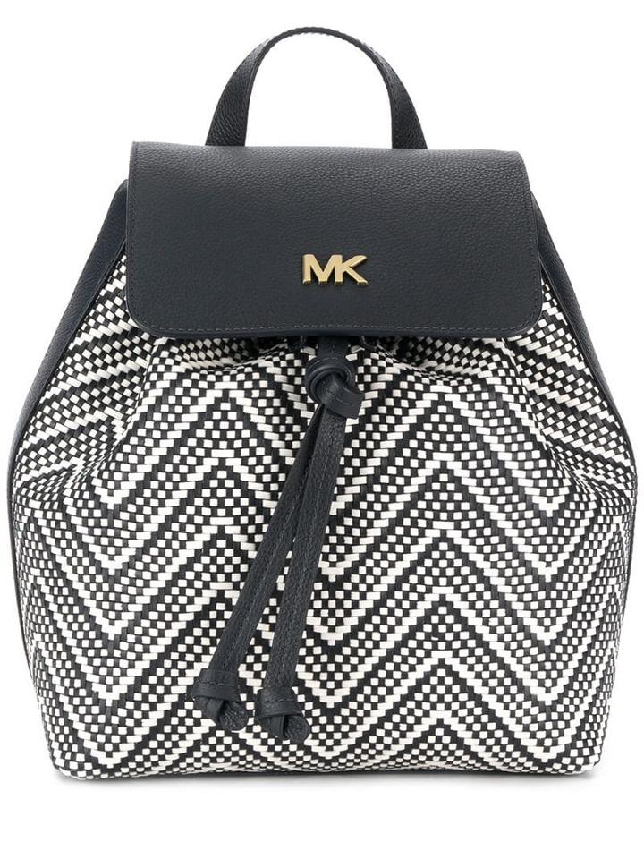 Michael Michael Kors Woven-effect Backpack - Blue