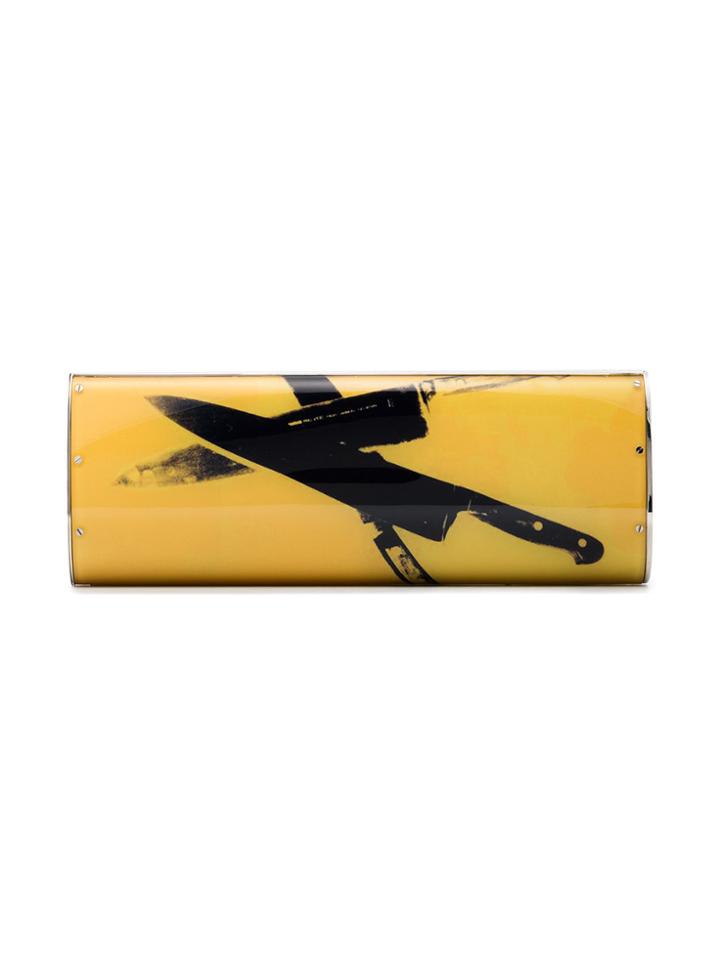 Calvin Klein 205w39nyc Andy Warhol Print Clutch - Yellow & Orange