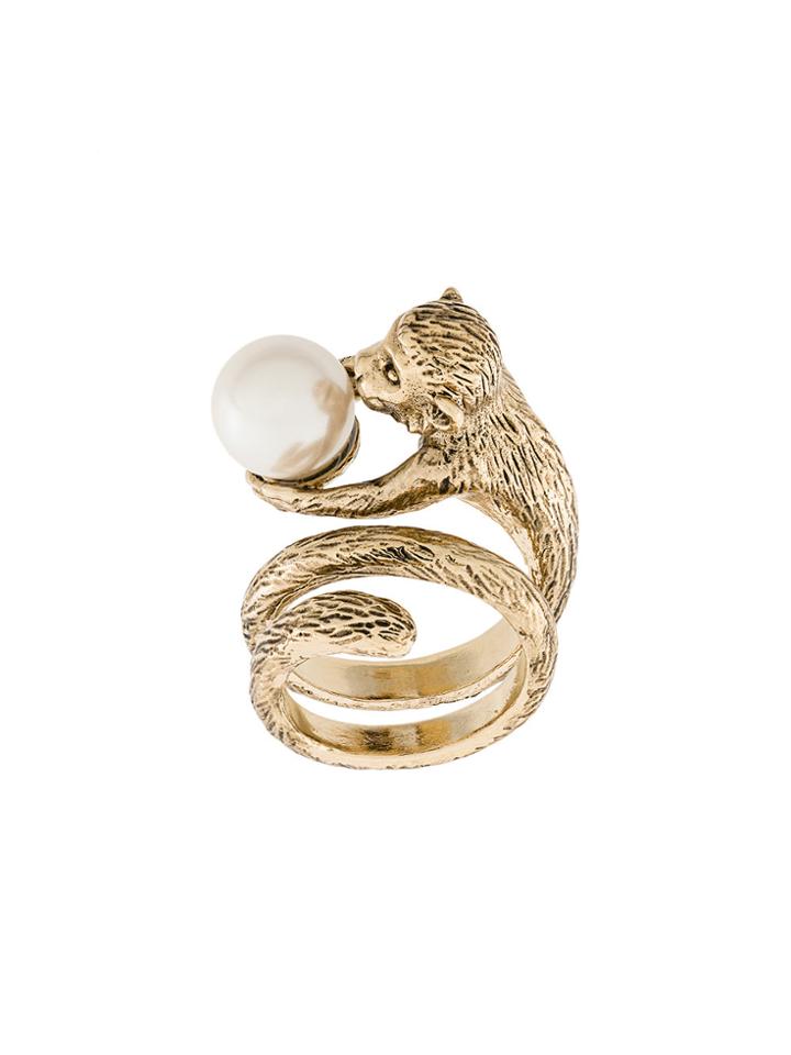 Alberta Ferretti Monkey Ring - Metallic