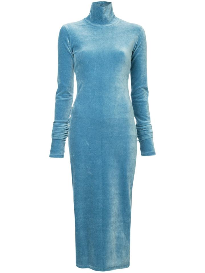 Kimhekim Finger Hole Jersey Dress - Blue