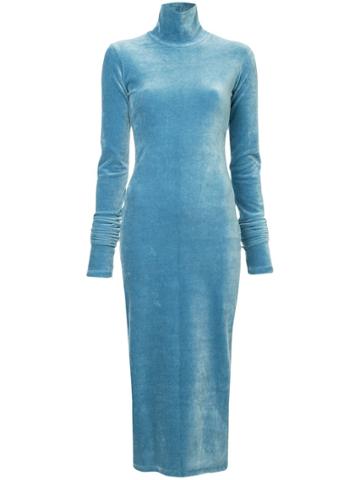 Kimhekim Finger Hole Jersey Dress - Blue