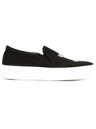 Joshua Sanders Glitter Letter Slip-ons
