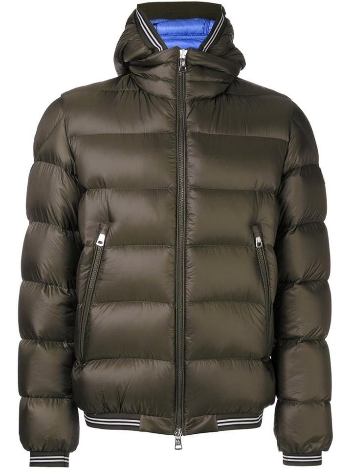 Moncler 'jeanbart' Padded Jacket, Men's, Size: Iv, Green, Polyamide/feather Down