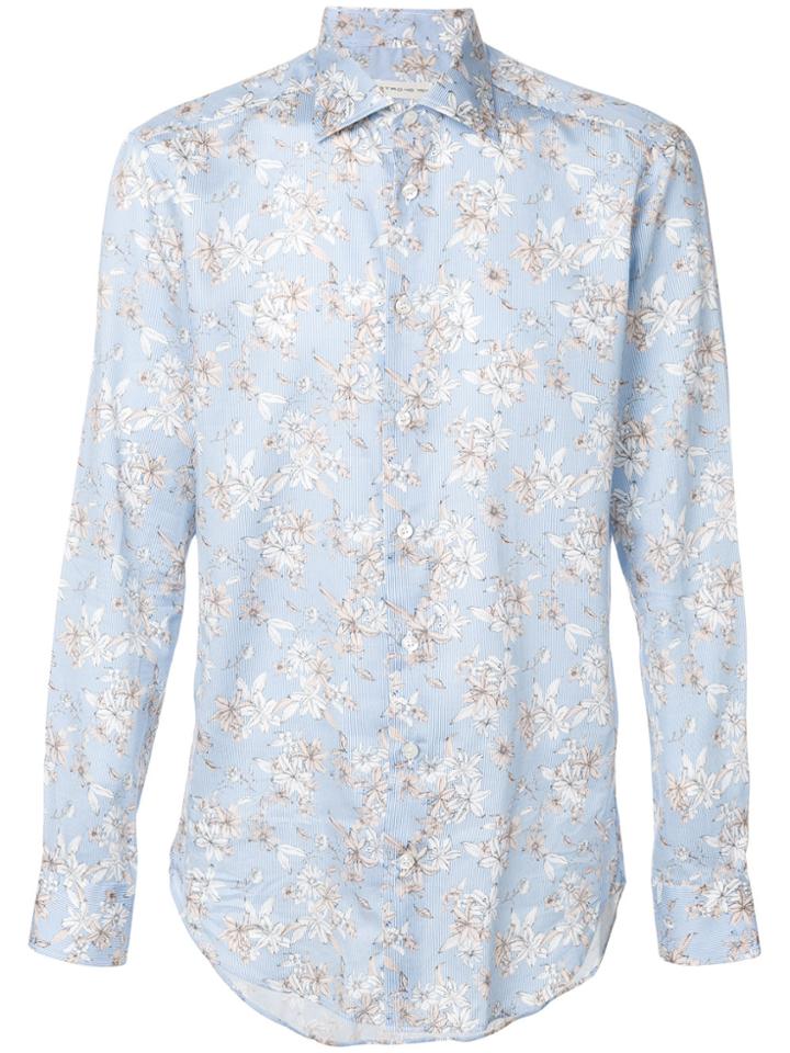 Etro Floral Printed Shirt - Blue