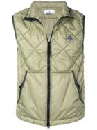 Stone Island Quilted Gilet - Green