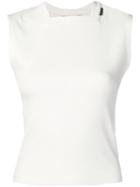 T By Alexander Wang Ribbed Knit Top - White