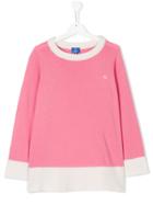 Fay Kids Colour-block Sweater - Pink & Purple