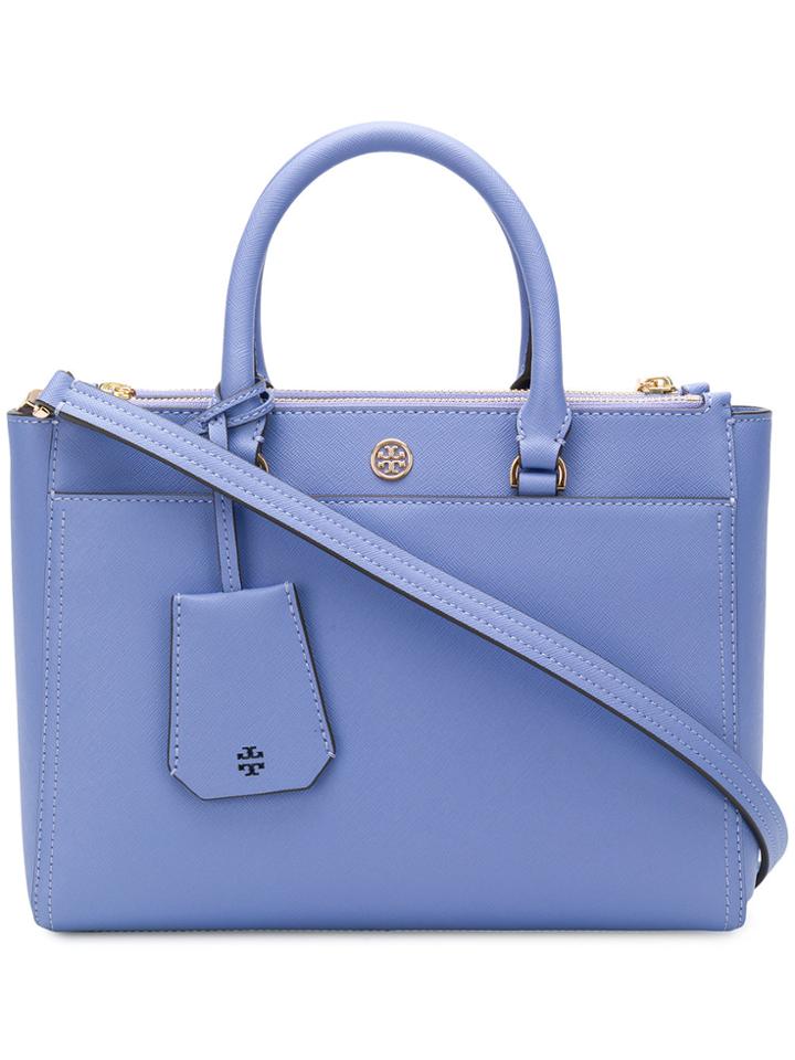 Tory Burch Logo Tote Bag - Blue