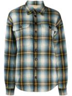 Dsquared2 Checked Trucker Shirt - Blue