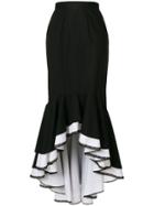 Milla Milla Tiered Fishtail Hem Skirt - Black