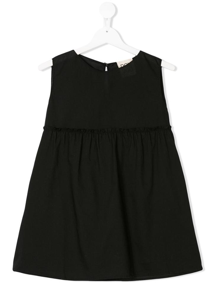 Douuod Kids Teen Sleeveless Empire-line Top - Black