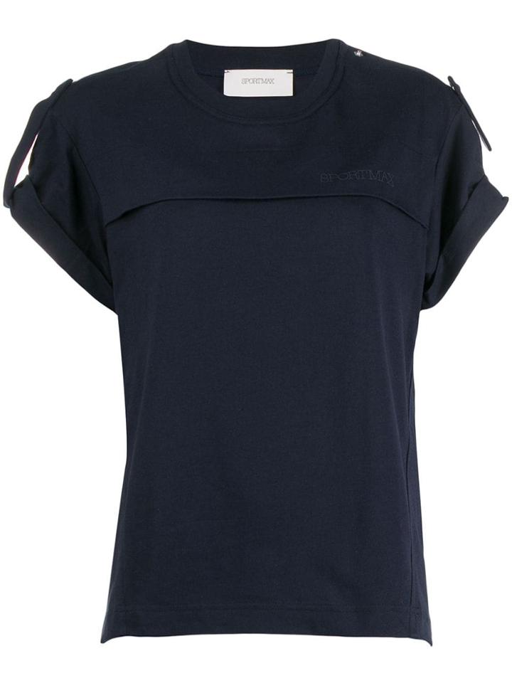 Sportmax Paneled T-shirt - Blue