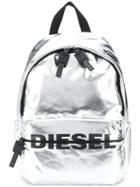 Diesel Sporty Compact Backpack - Silver