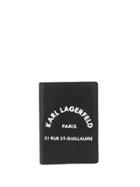 Karl Lagerfeld Rue St Guillaume Passport Holder - Black