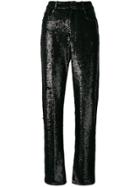Iro Slim-fit Sequin Trousers - Black