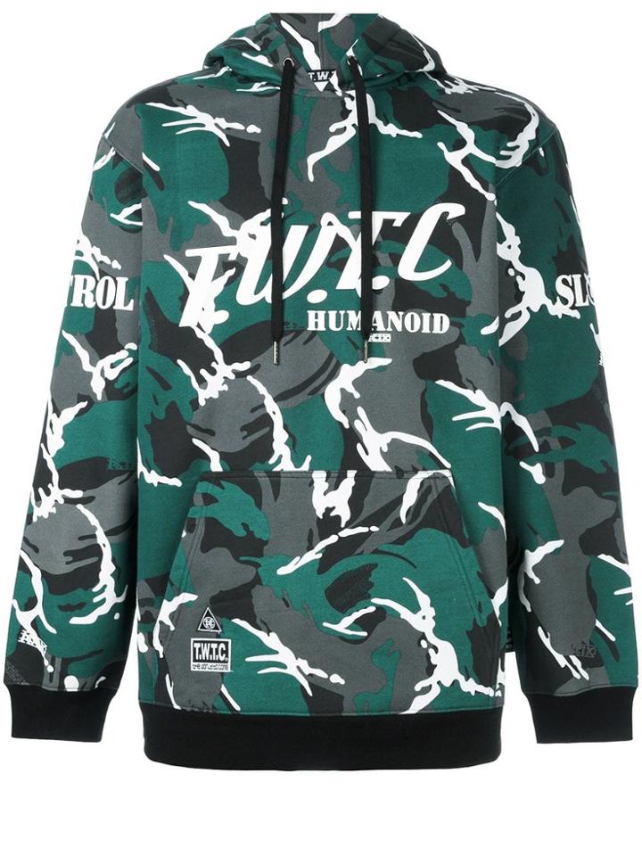 Ktz Camouflage Effect Hoodie - Green