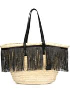 Saint Laurent Fringed Basket Tote