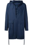 Undercover Pullover Rain Jacket, Men's, Size: 2, Blue, Cotton