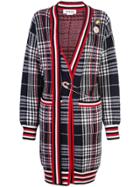 Monse Vintage Plaid Cardi-coat - Red