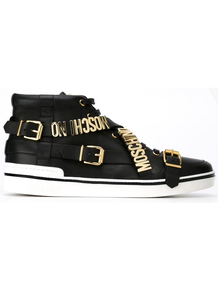 Moschino Buckle Embellished Sneakers