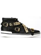 Moschino Buckle Embellished Sneakers