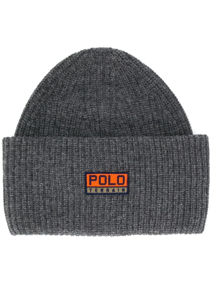 Polo Ralph Lauren Logo Patch Knitted Hat - Green