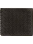 Bottega Veneta Woven Leather Billfold Wallet - Black