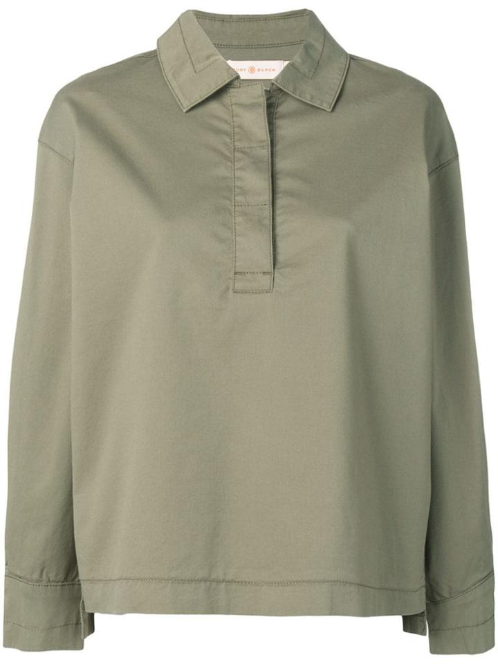 Tory Burch Logo Patch Tunic - Green